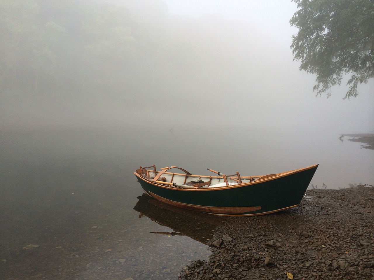 cumberland river fog boat free photo