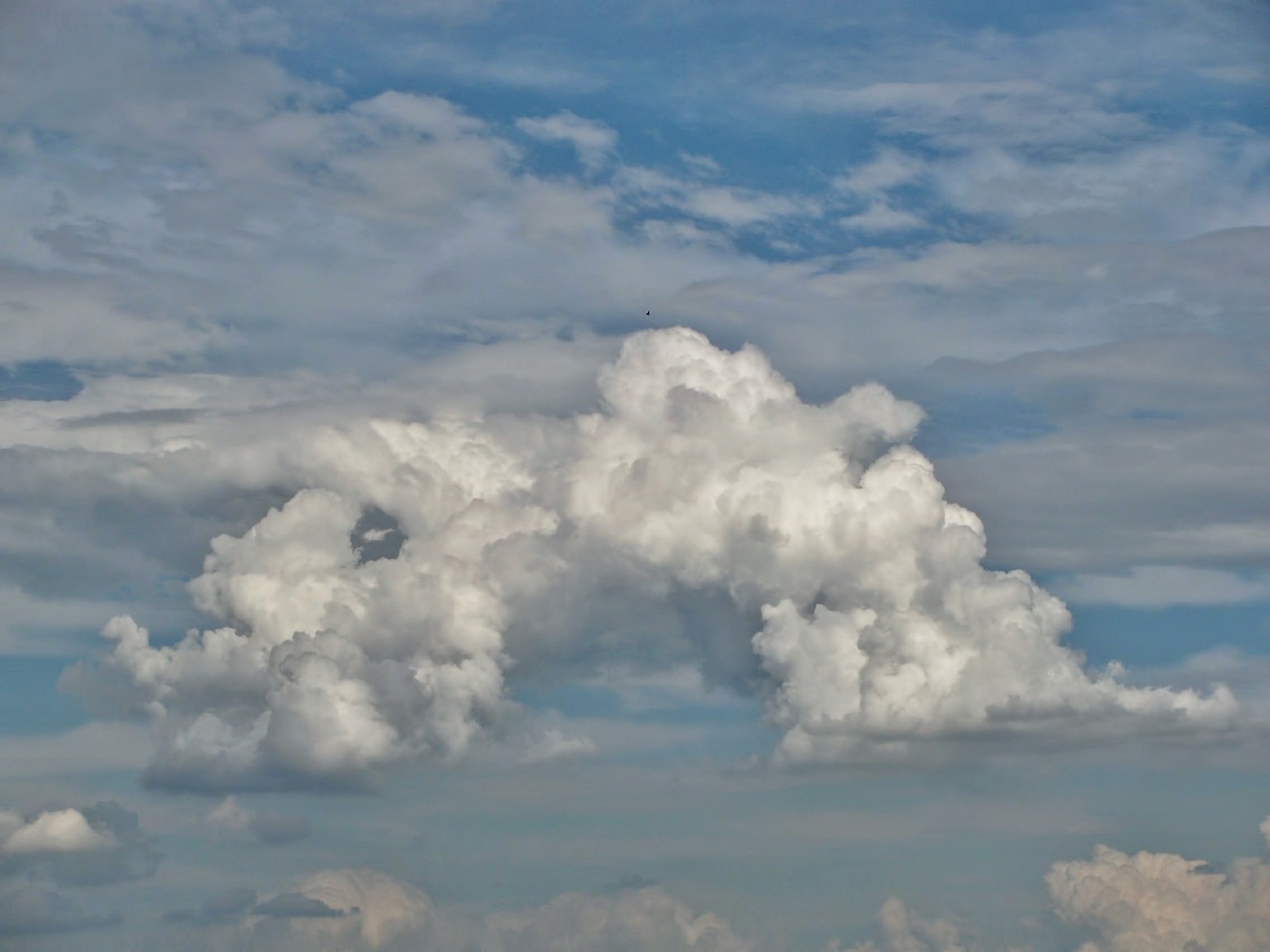 cumulonimbus cloudscape clouds free photo
