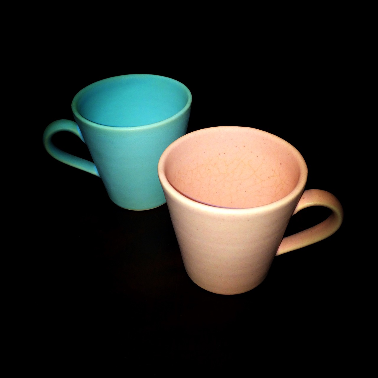 cup pair tableware free photo