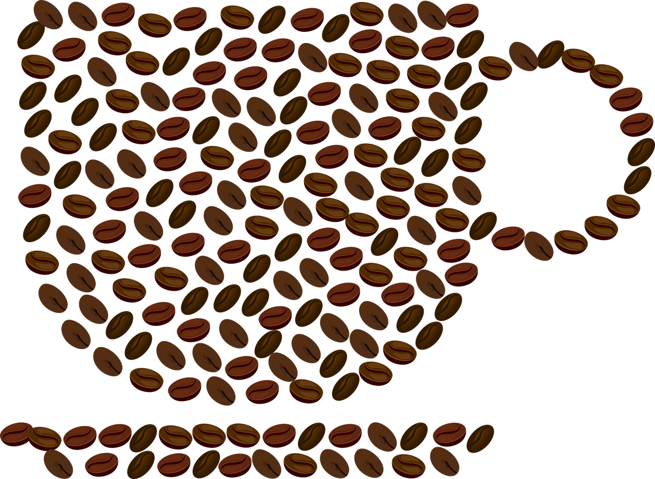 cup coffee beans free photo