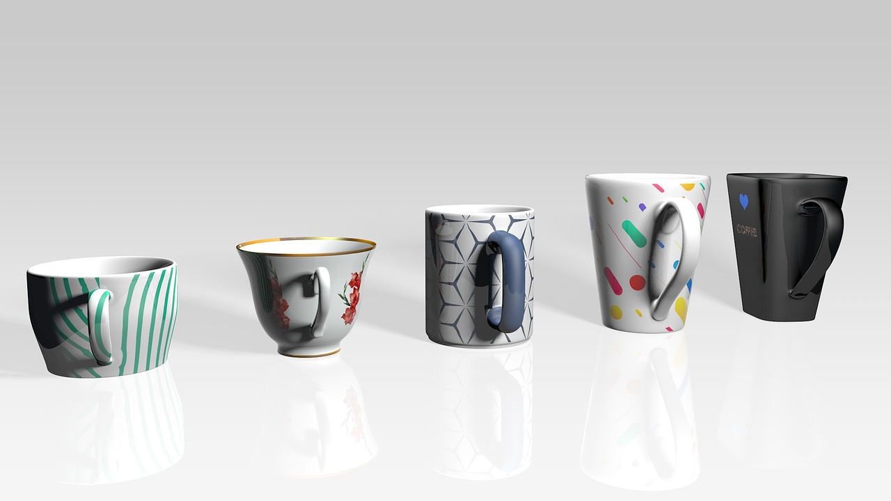 cup render 3d free photo