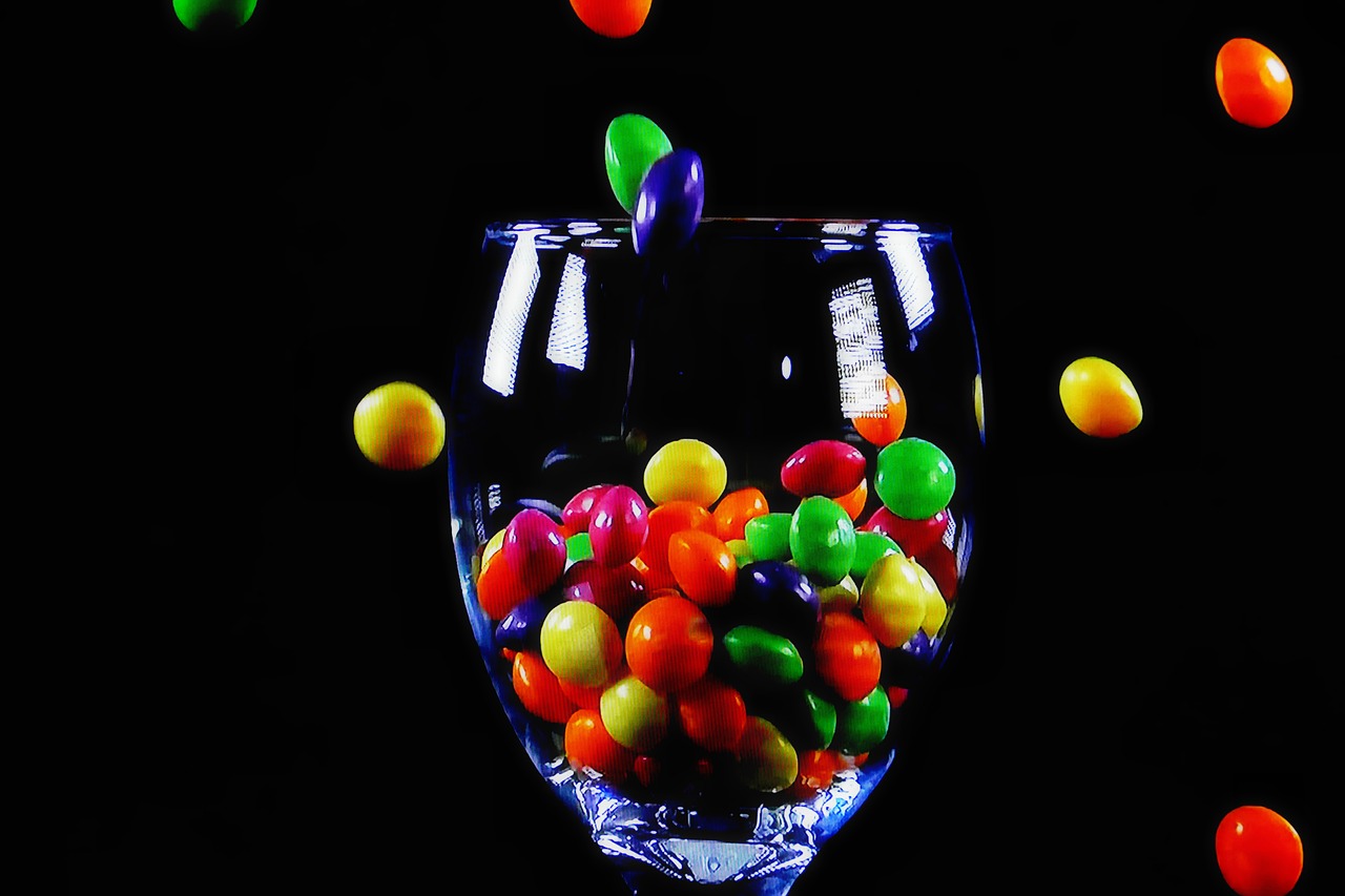 cup glass candies free photo