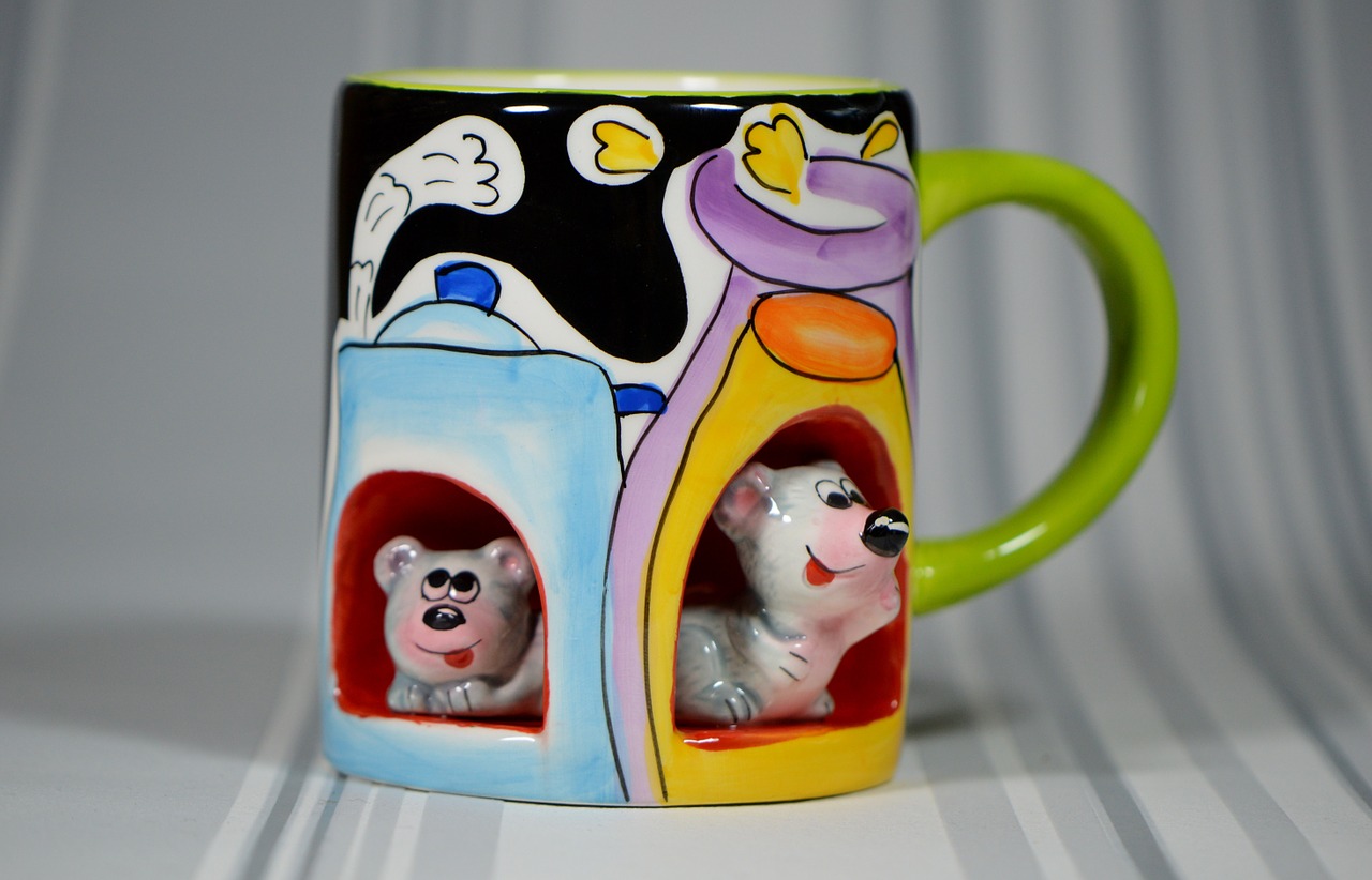cup mice porcelain free photo
