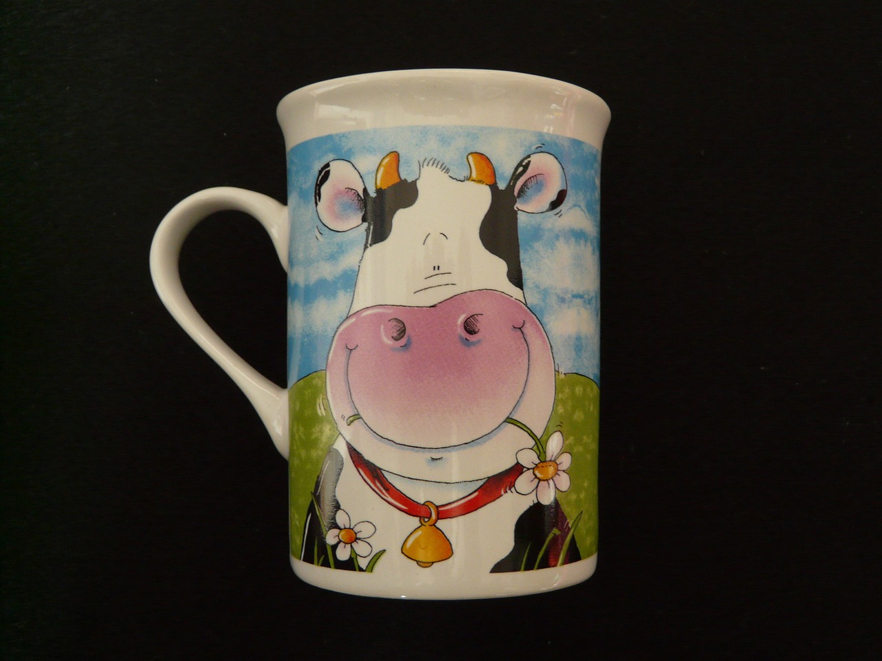 cup coffee cup cow free photo
