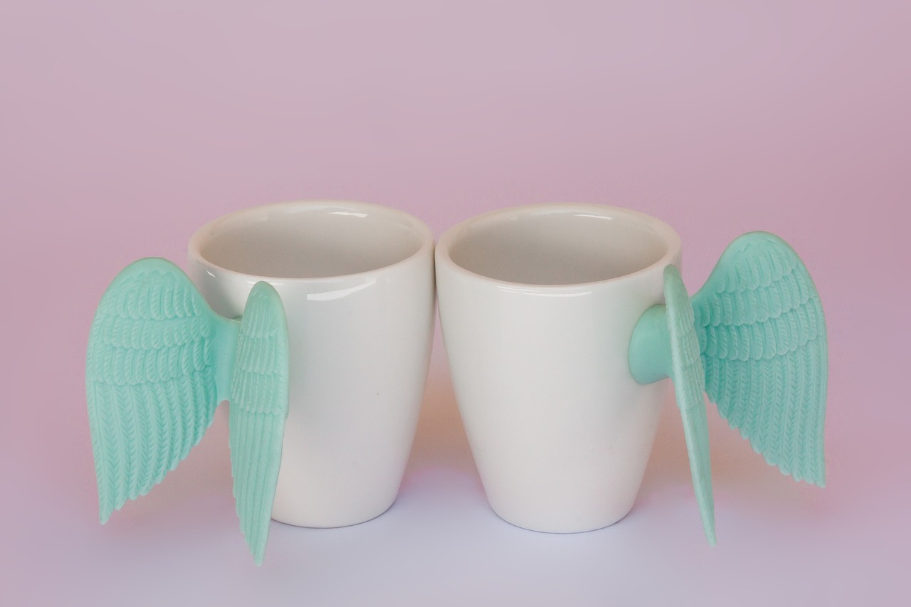 cup wing turquoise free photo