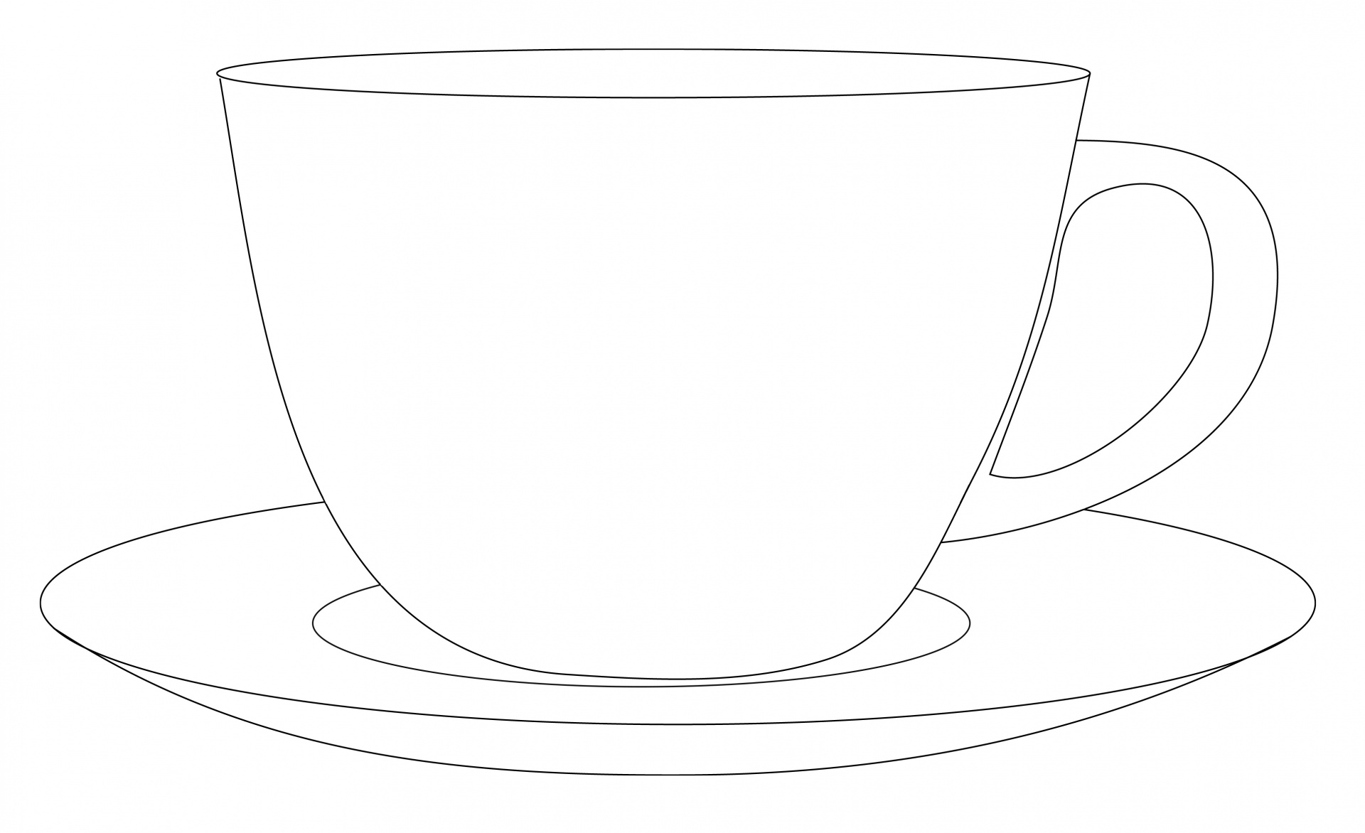 cup saucer clipart free photo