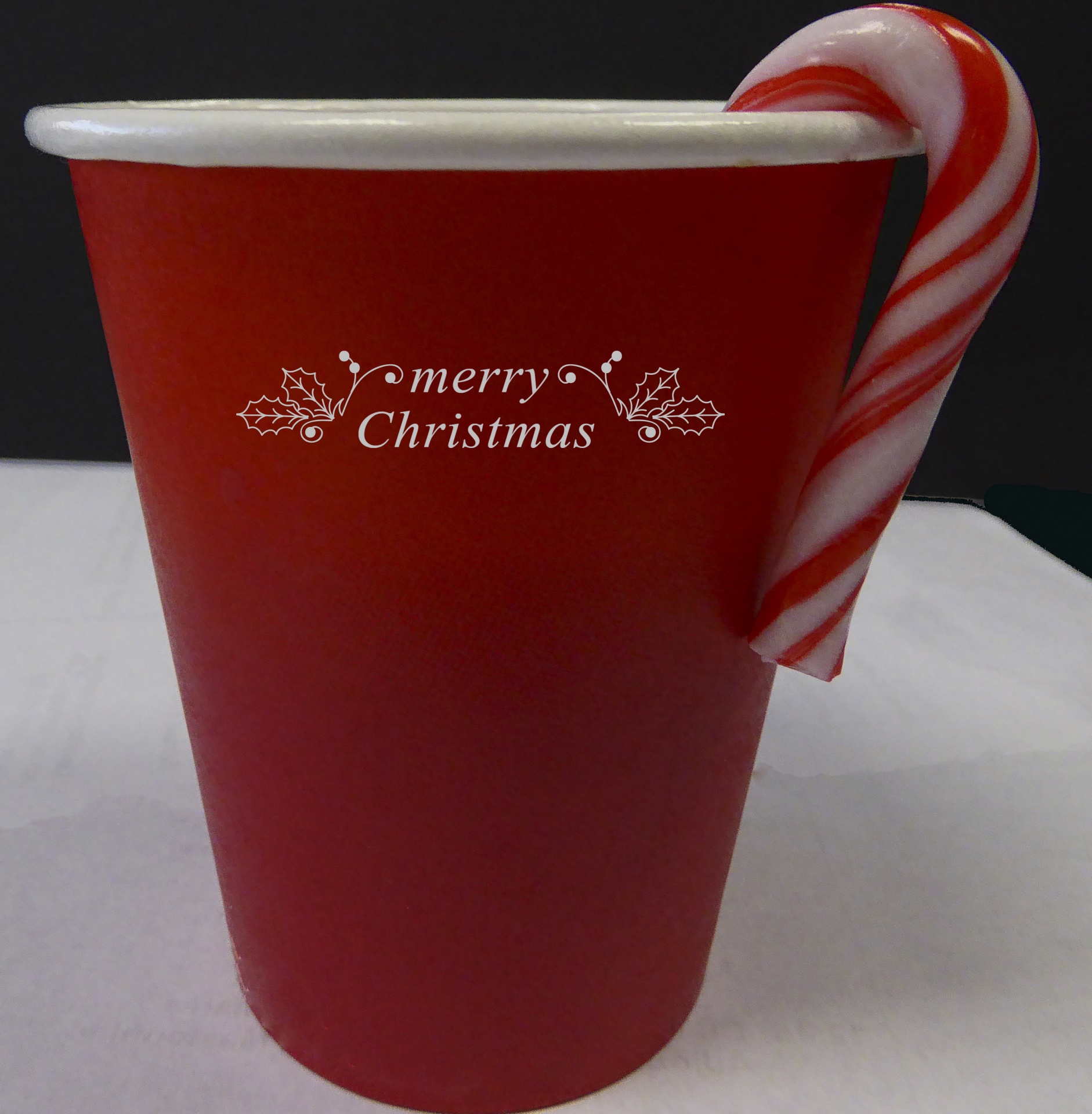 red paper cup christmas merry christmas free photo