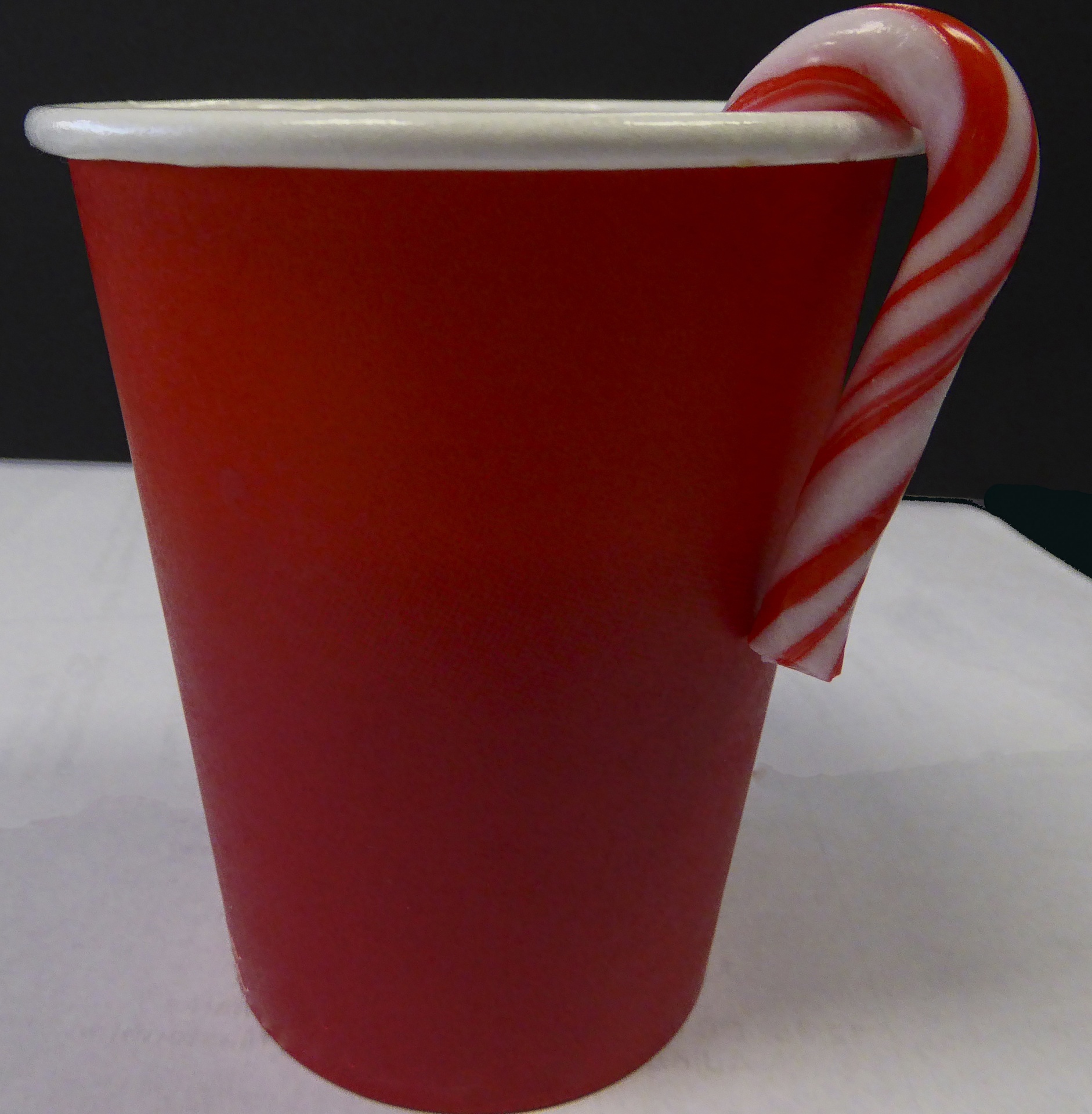 red paper cup christmas candy cane free photo