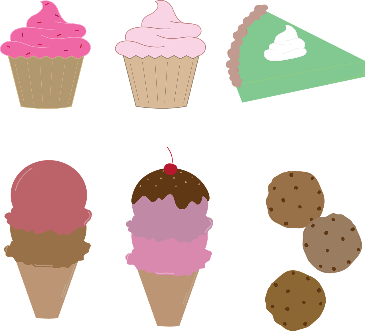 cupcake pie ice cream free photo