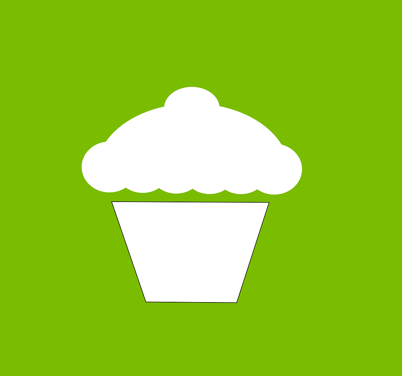 cupcake sweet silhouette free photo