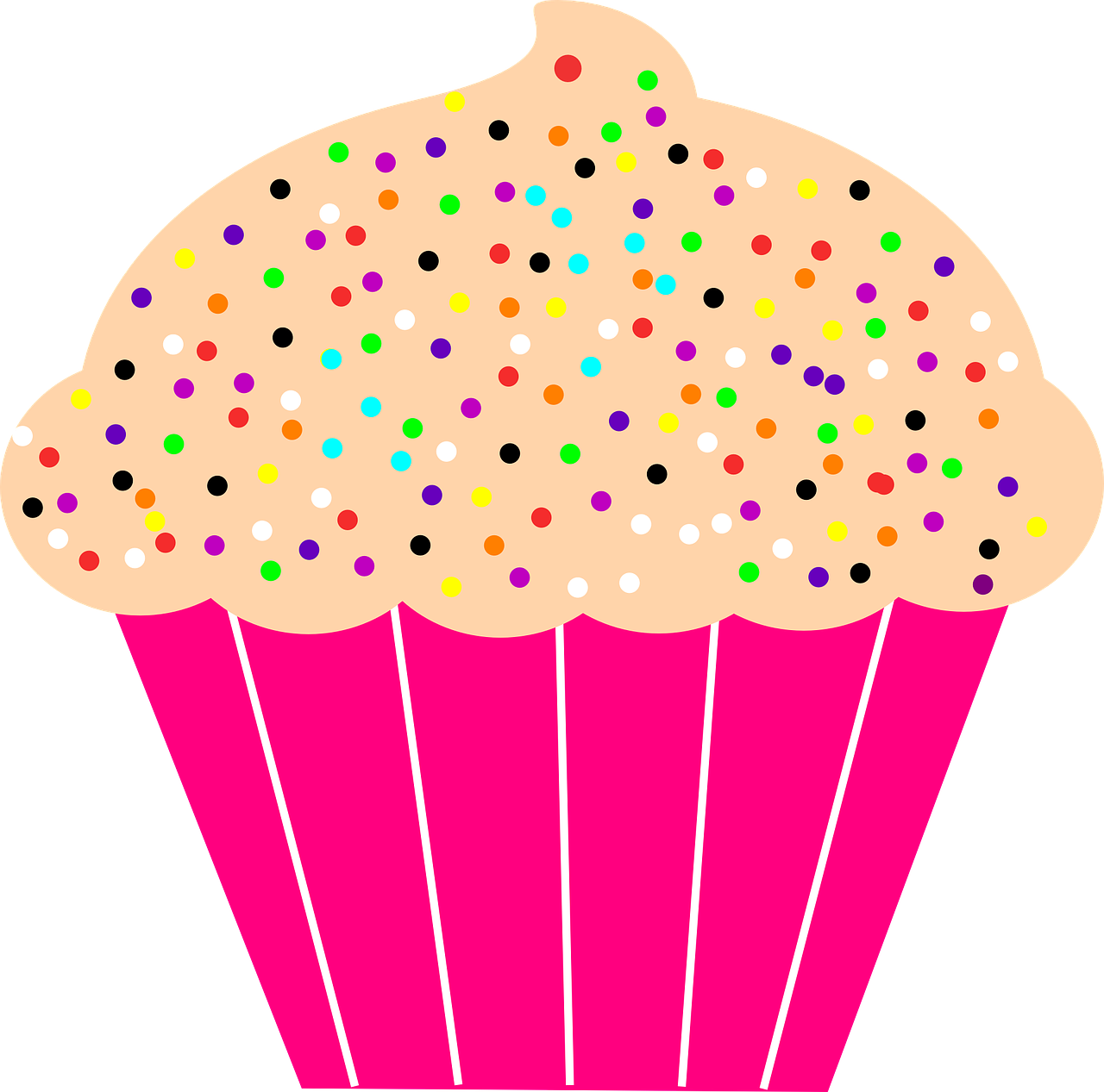 cupcake decorations hundreds and thousands free photo