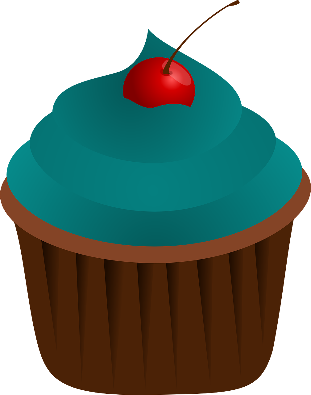 cupcake blue food free photo