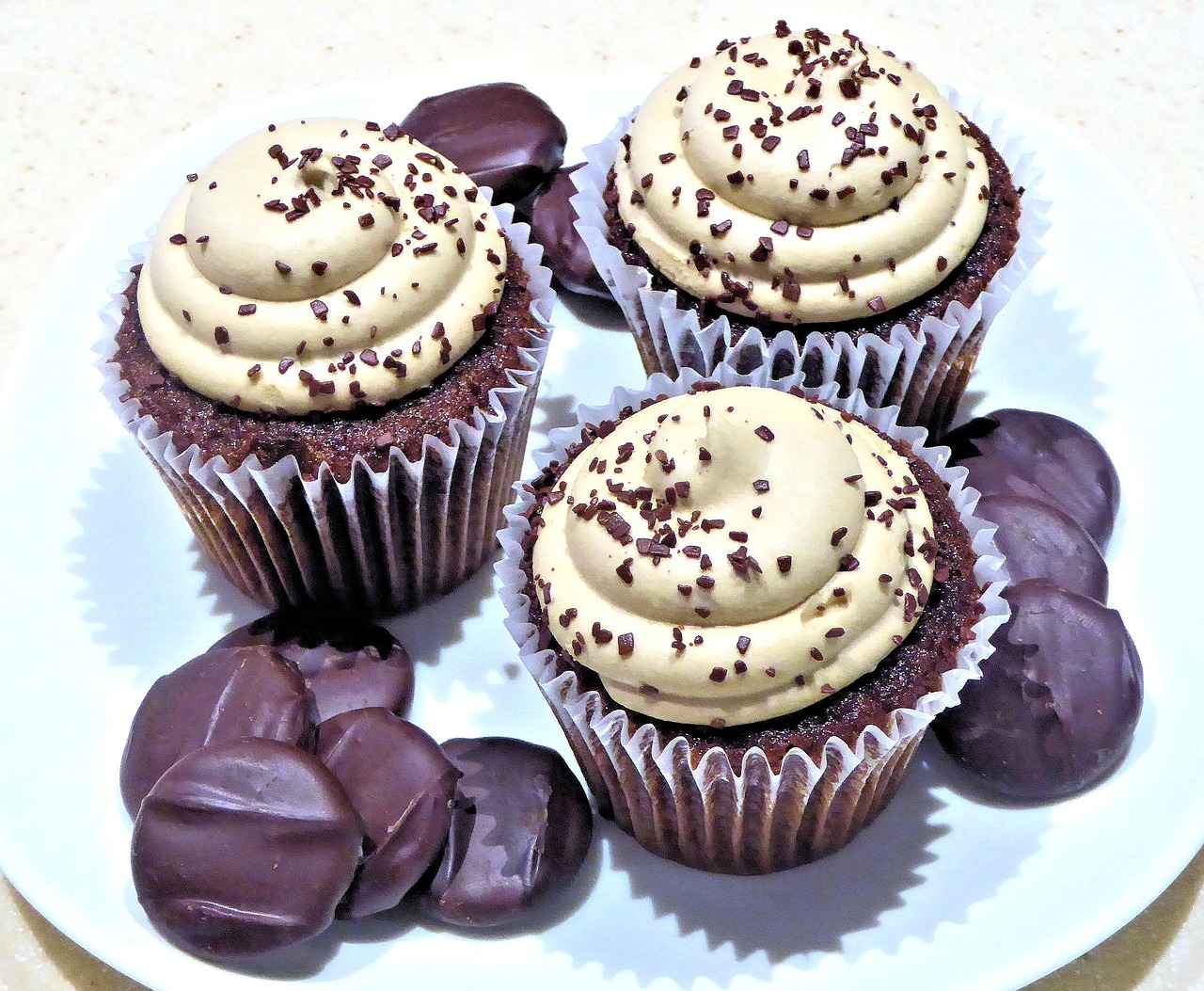 cupcakes chocolate caramel free photo