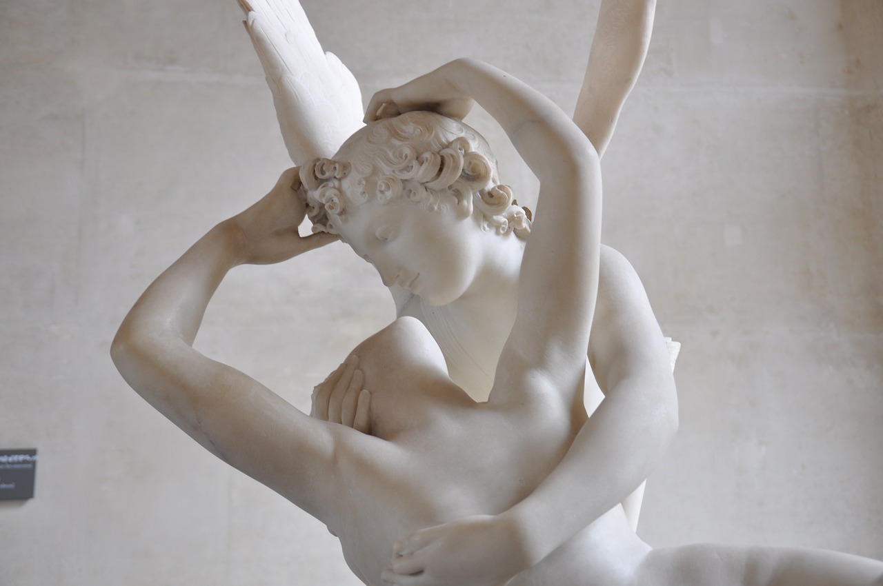 cupid and psyche louvre paris free photo