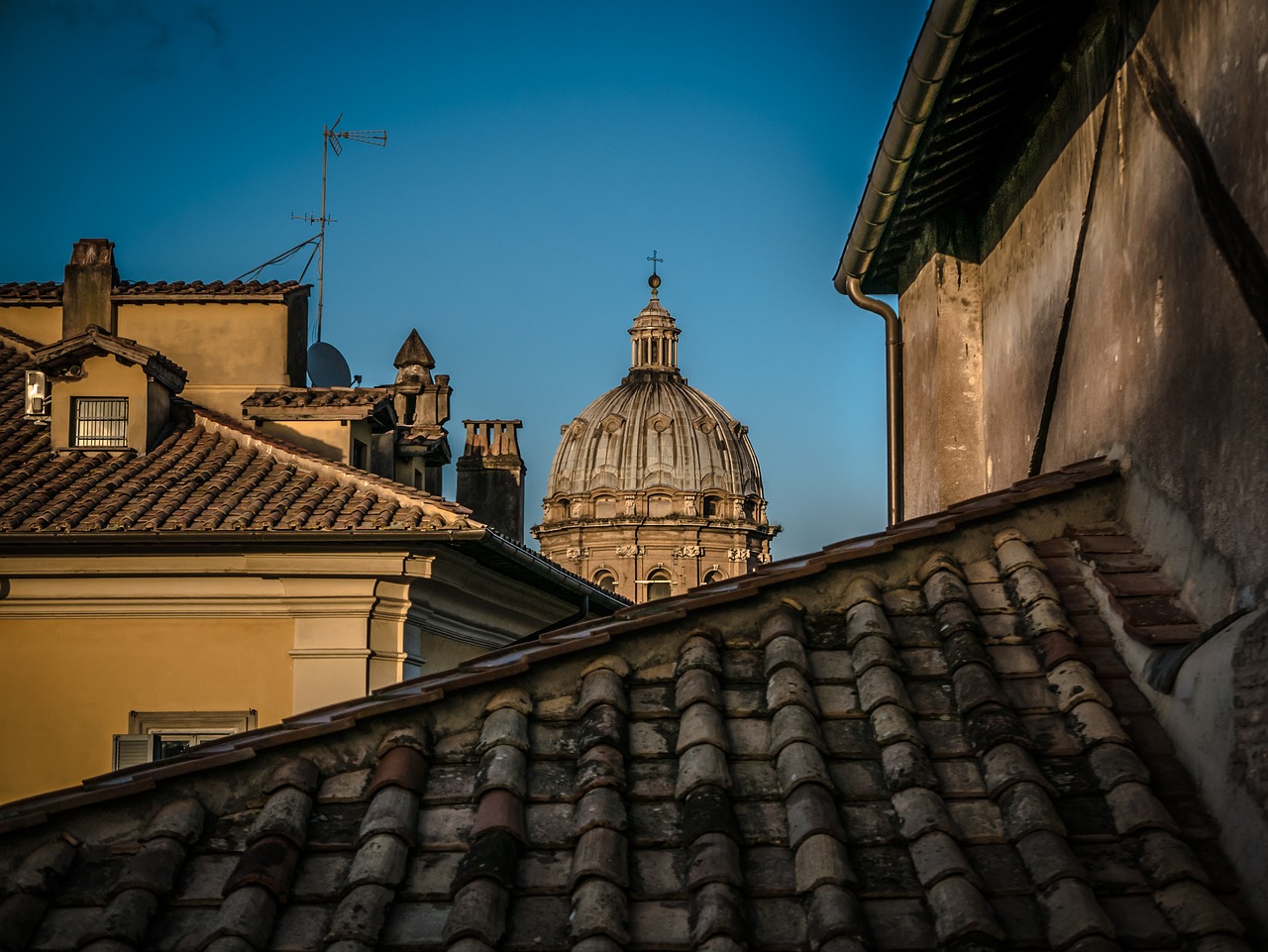 cupola sky blue free photo