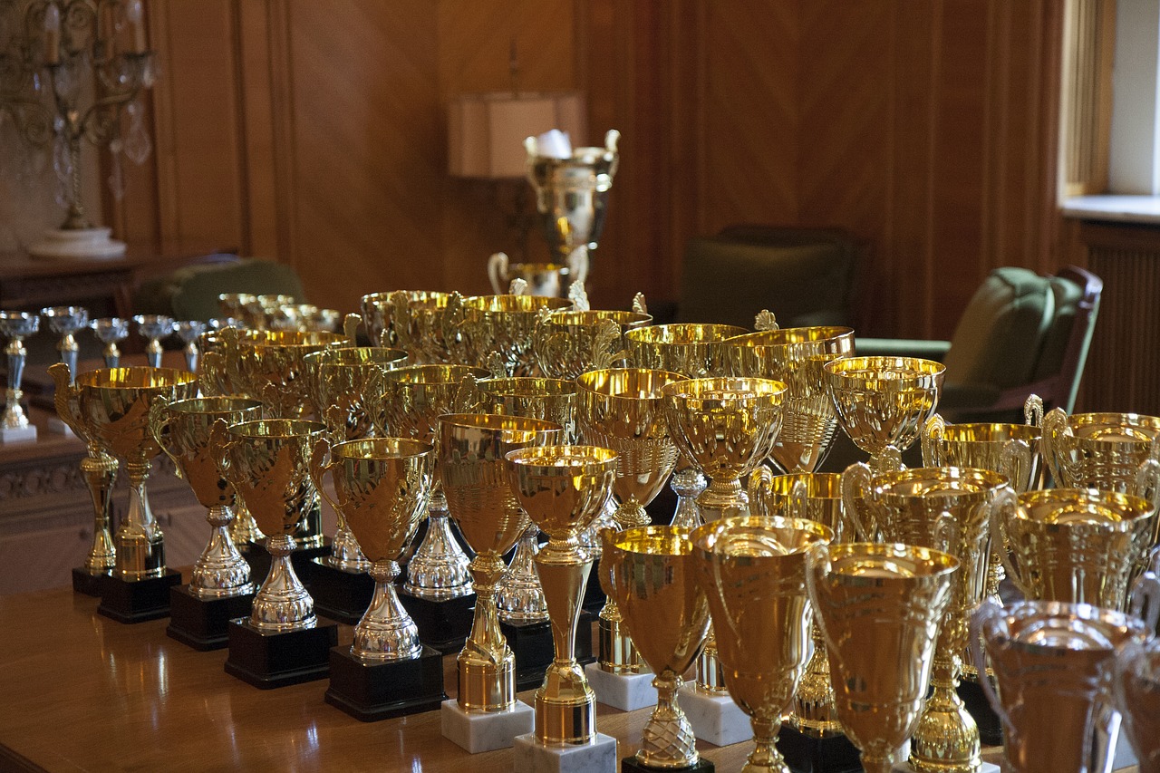 cups awards sport free photo