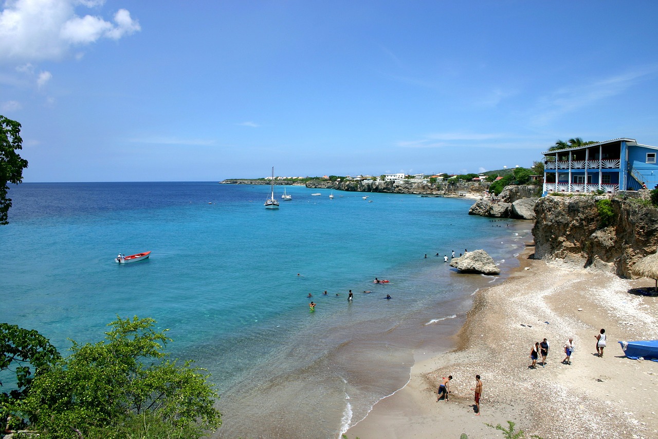 curacao beach water free photo