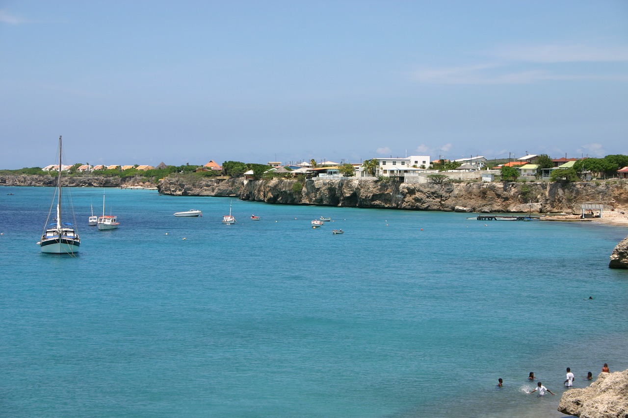 curacao beach water free photo