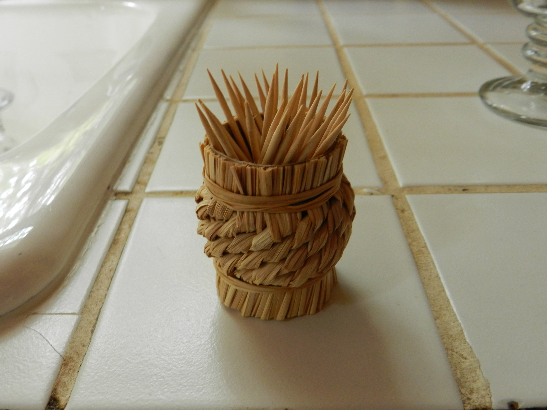toothpick pot wicker toothpick free photo