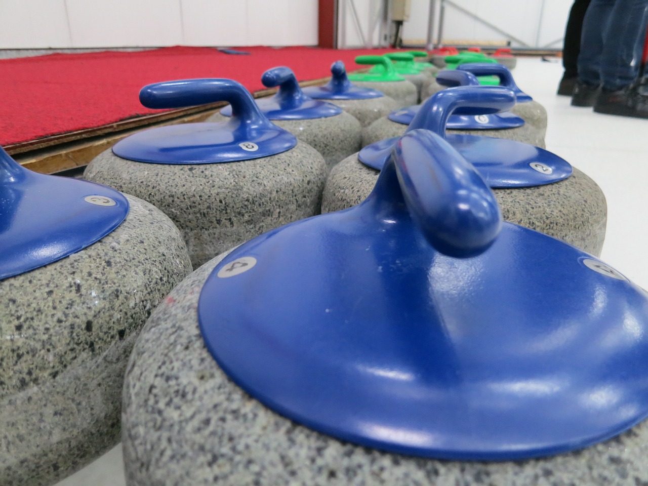 curling stone ice free photo