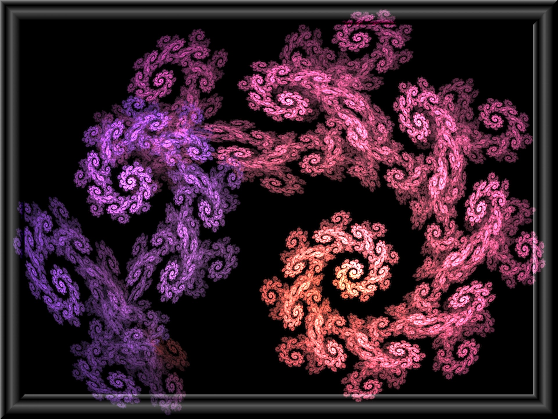 curly fractal 3d free photo