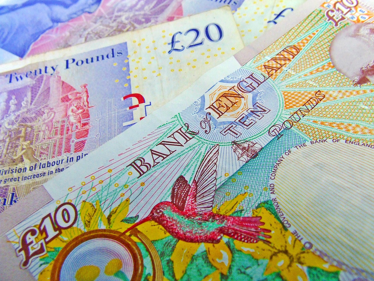 currency notes sterling free photo