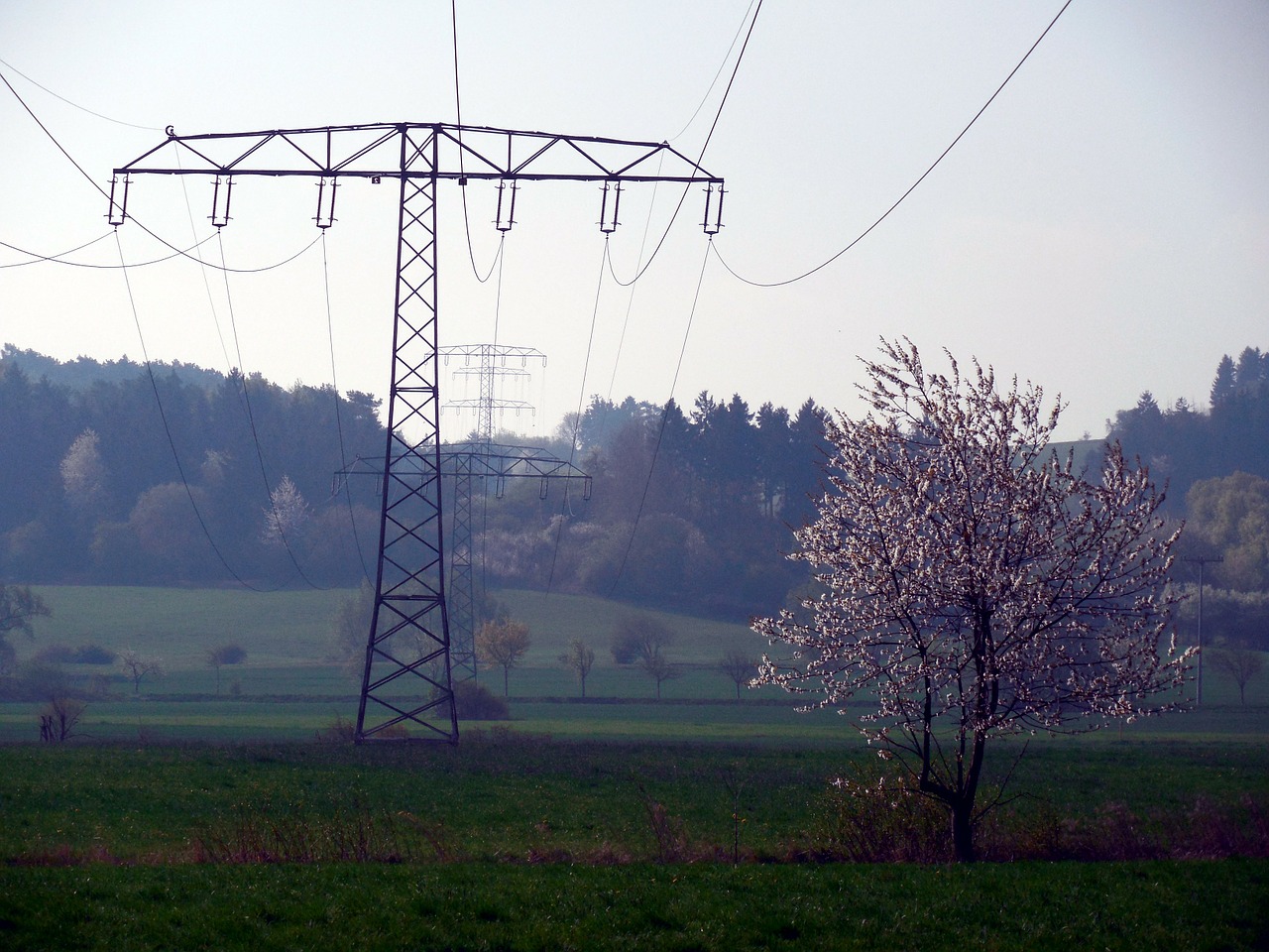 current electricity power line free photo