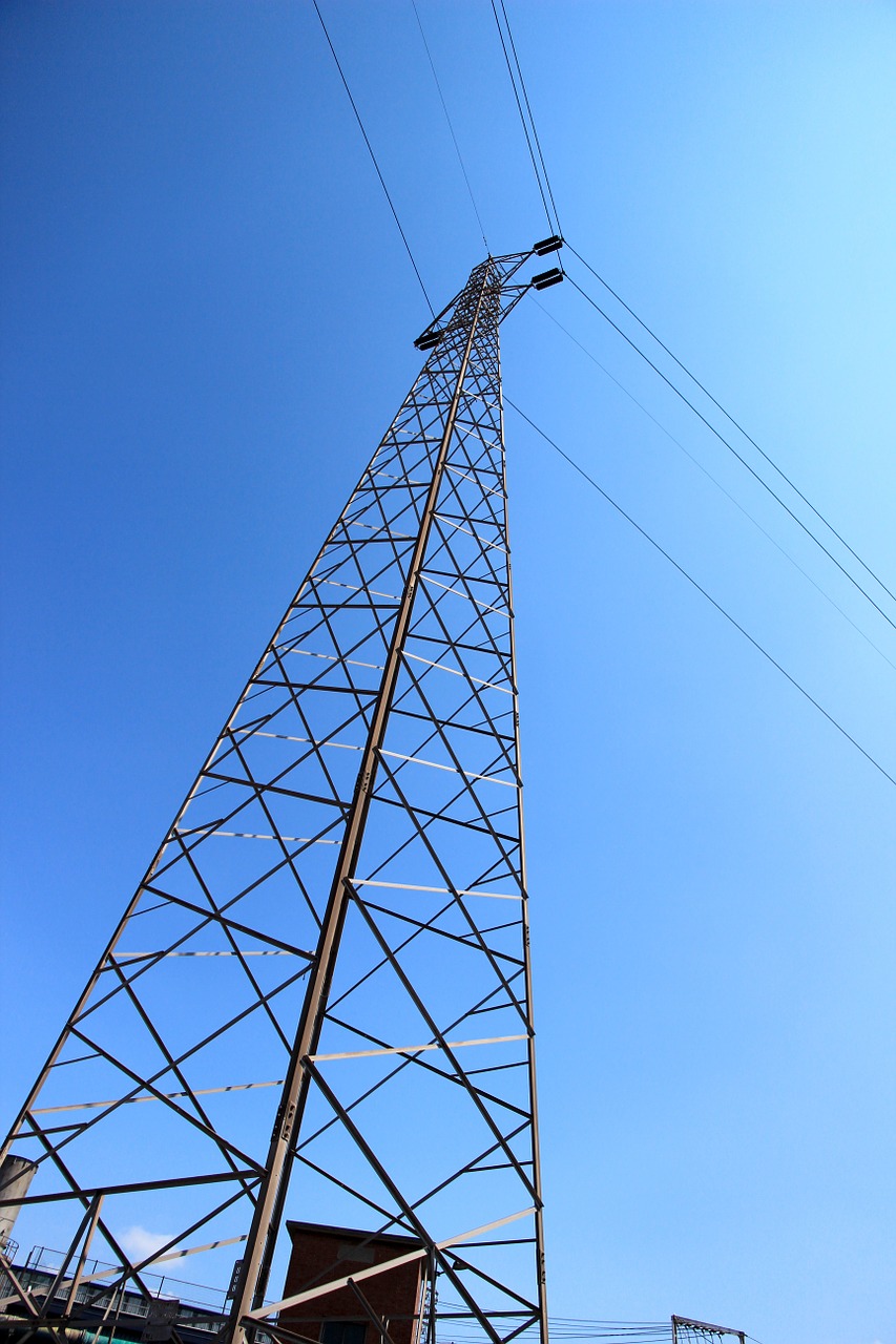 current masts power line free photo