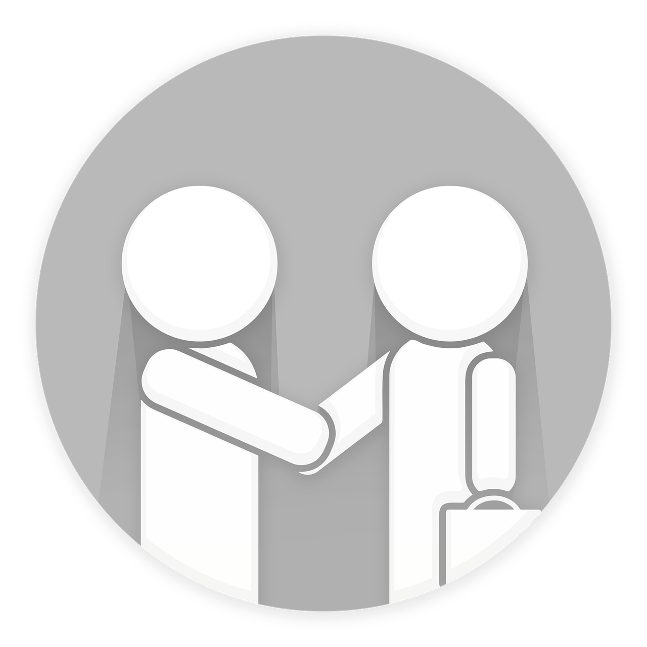 customer service customer satisfaction shaking hands free photo