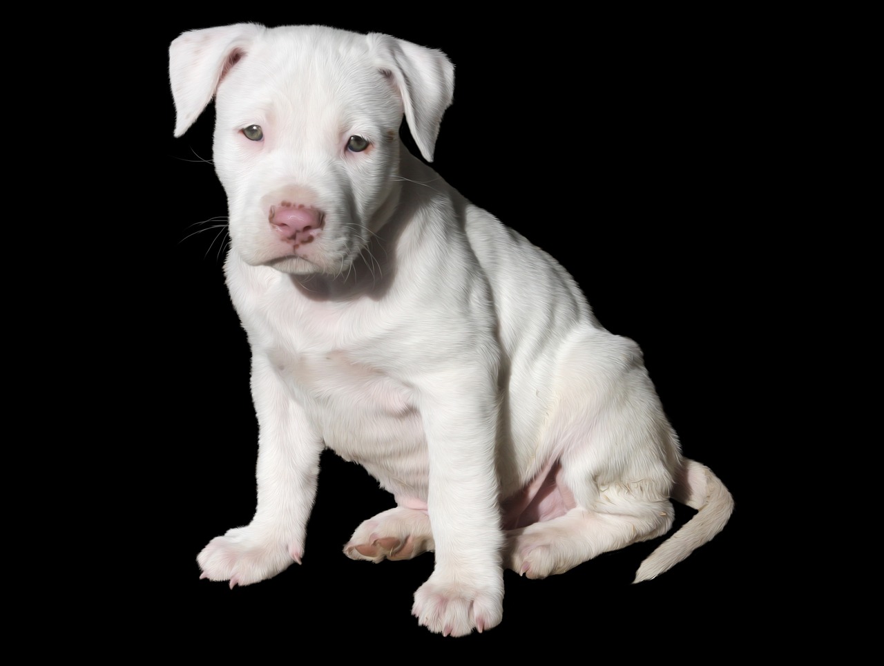cute white puppy free photo