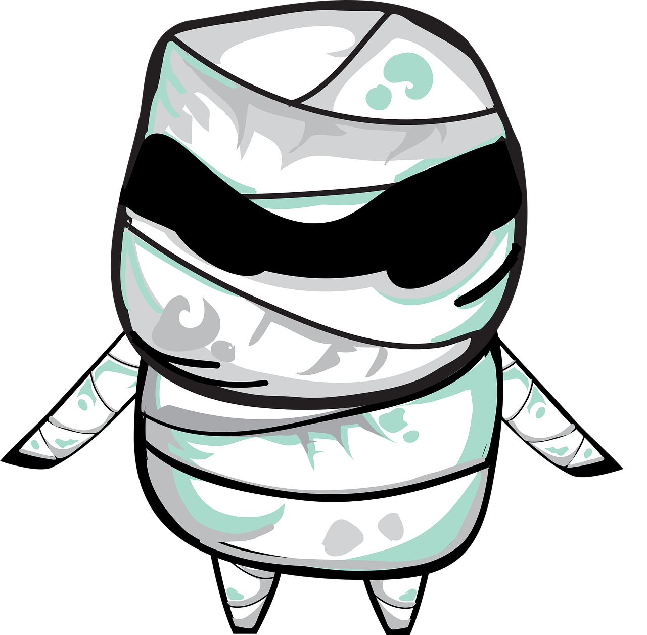 cute halloween mummy free photo