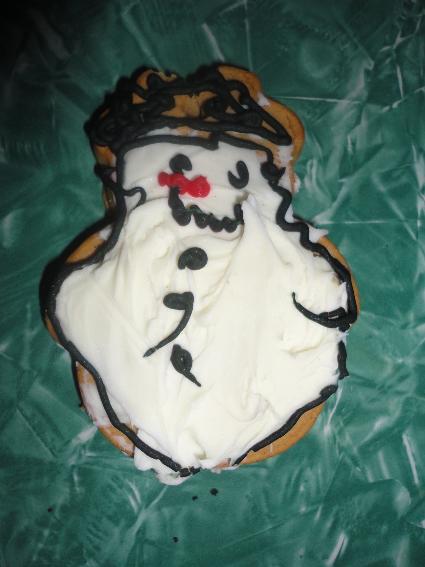 cookie snowman snowman cookie free photo