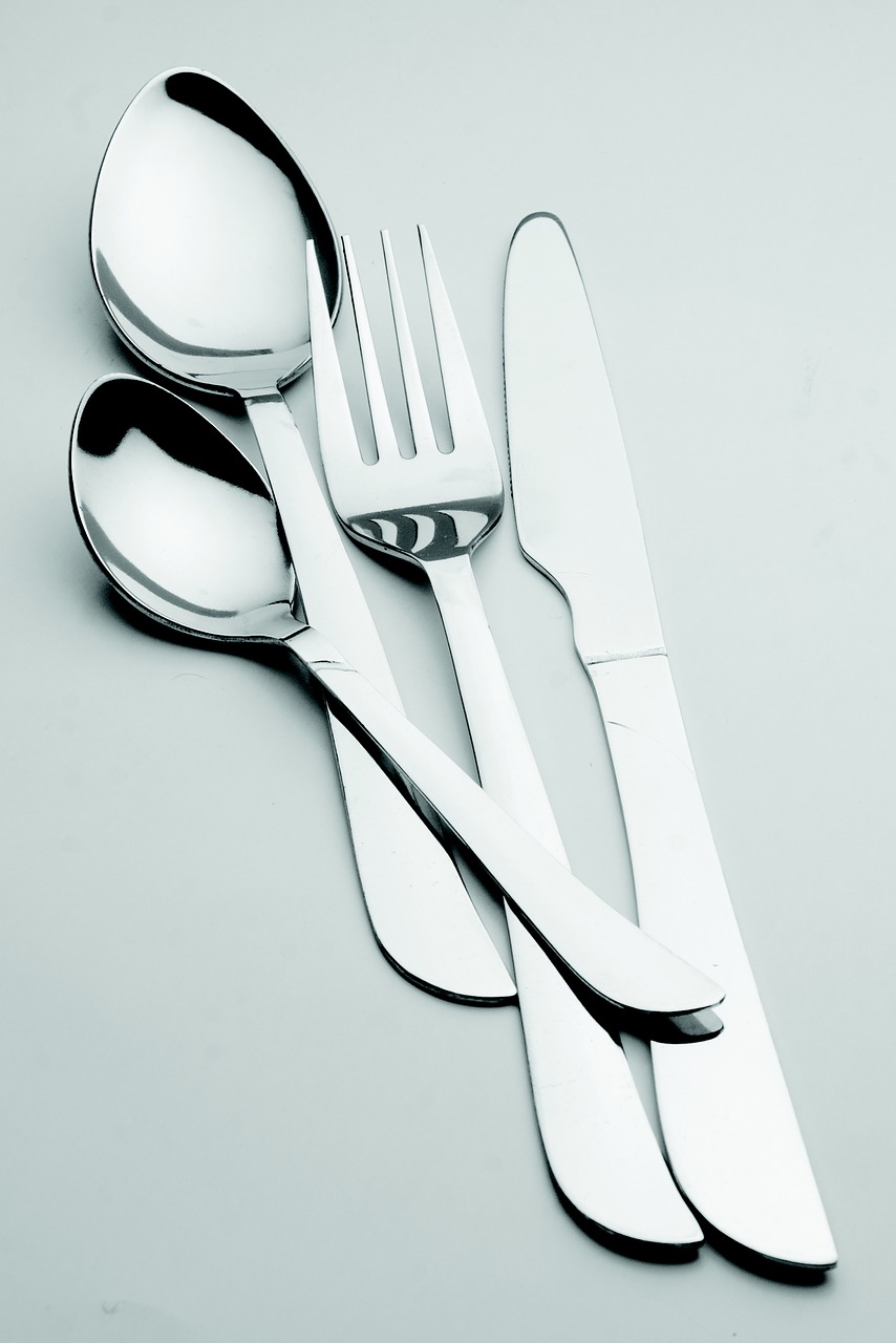 cutlery steel elegant free photo