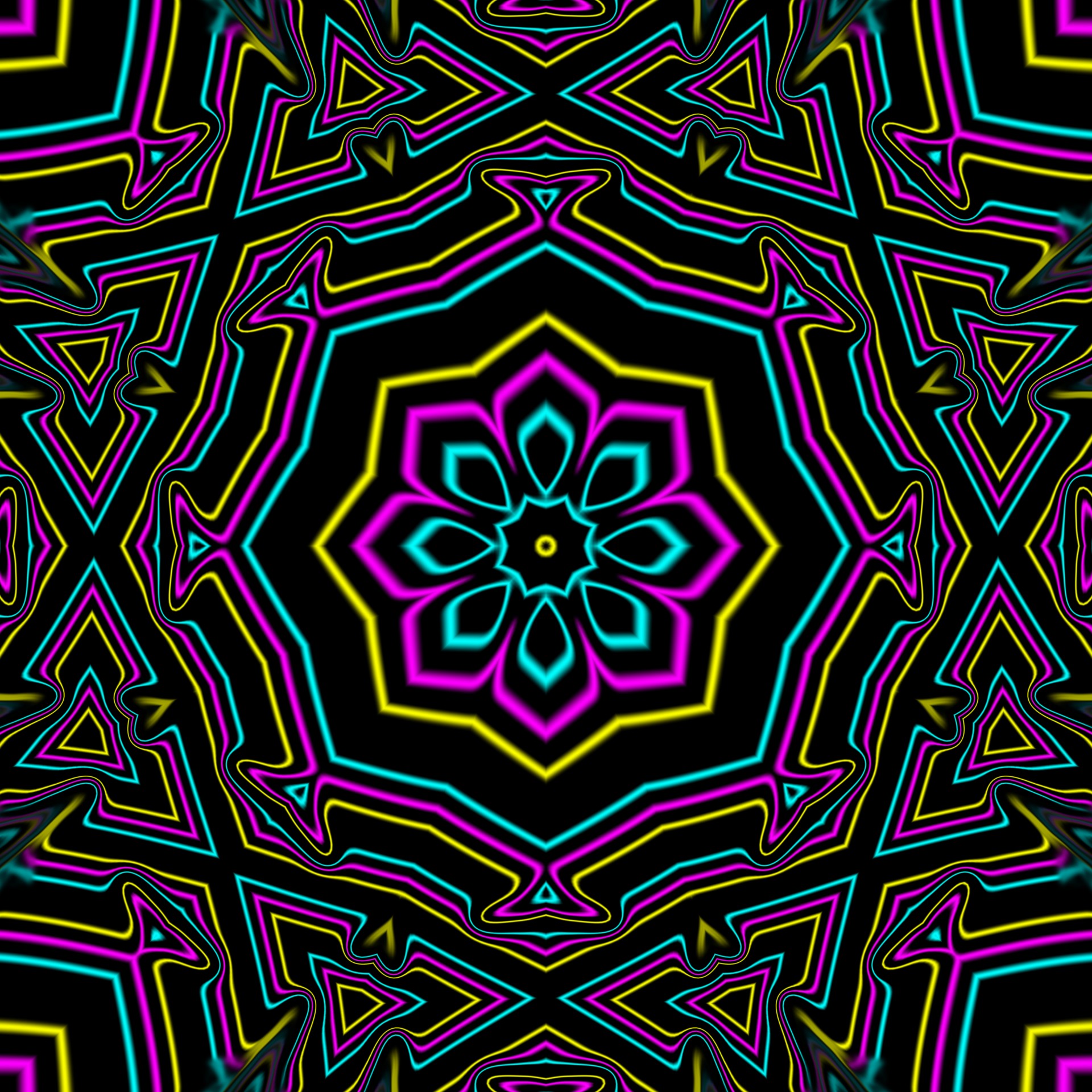 kaleidoscope abstract cyan free photo
