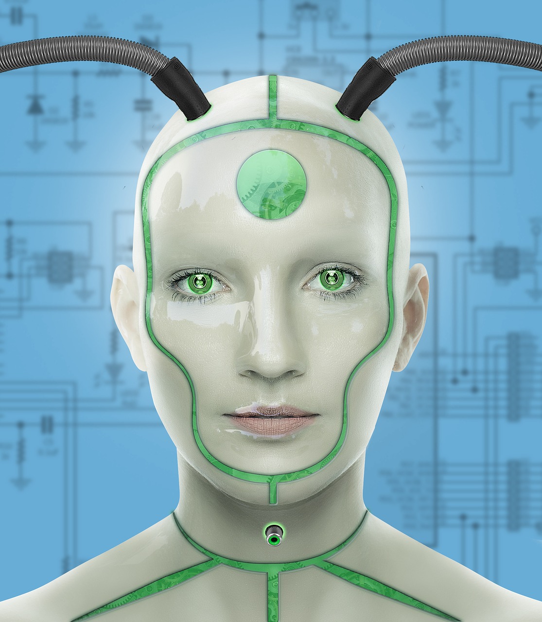 cyborg  woman  futuristic free photo