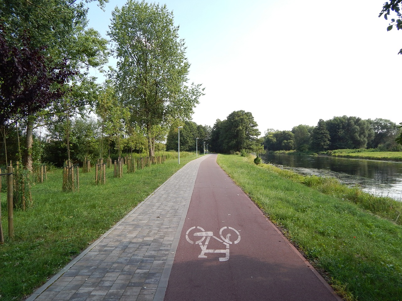 cycle route cycling road way free photo