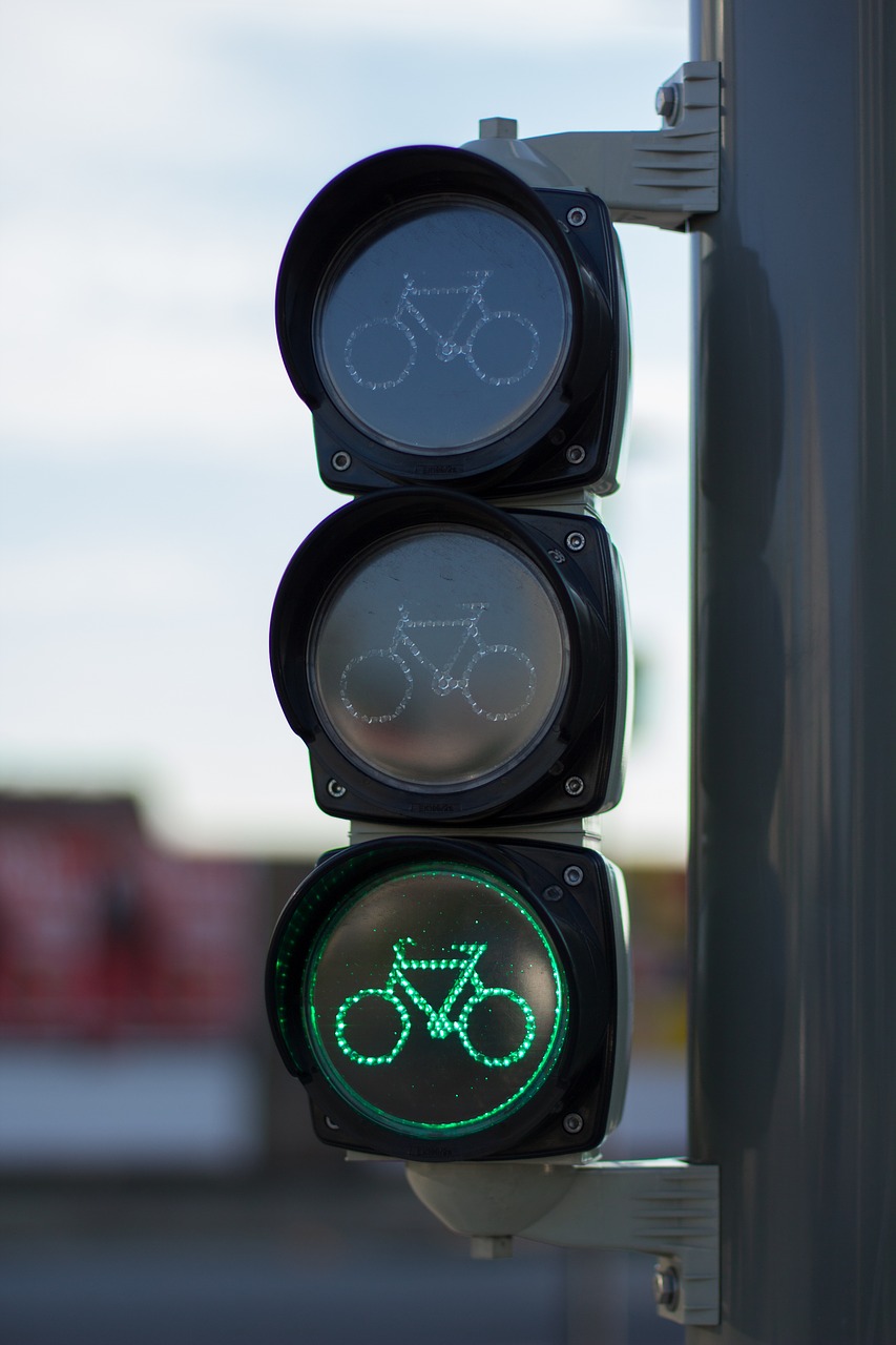 cycling  traffic lights  bike free photo