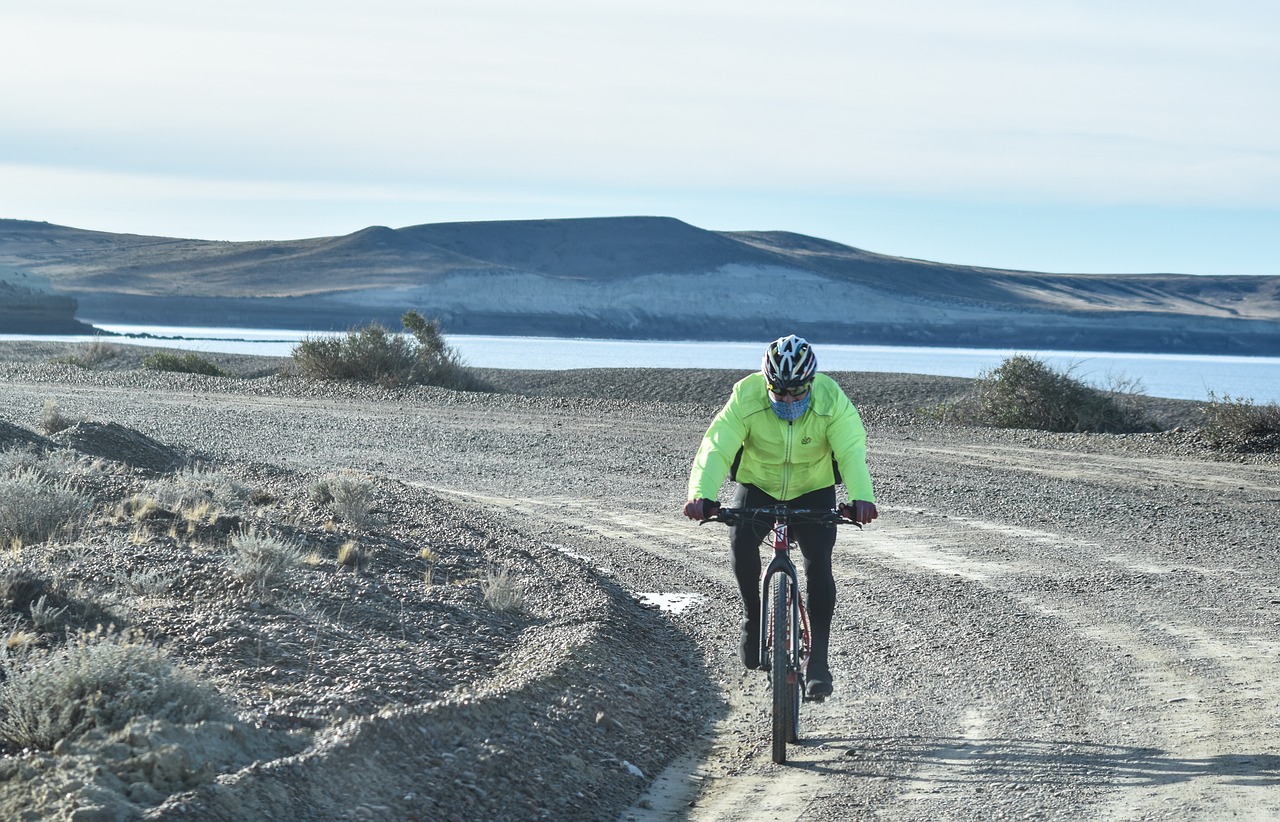 cyclist  mountain  nature free photo