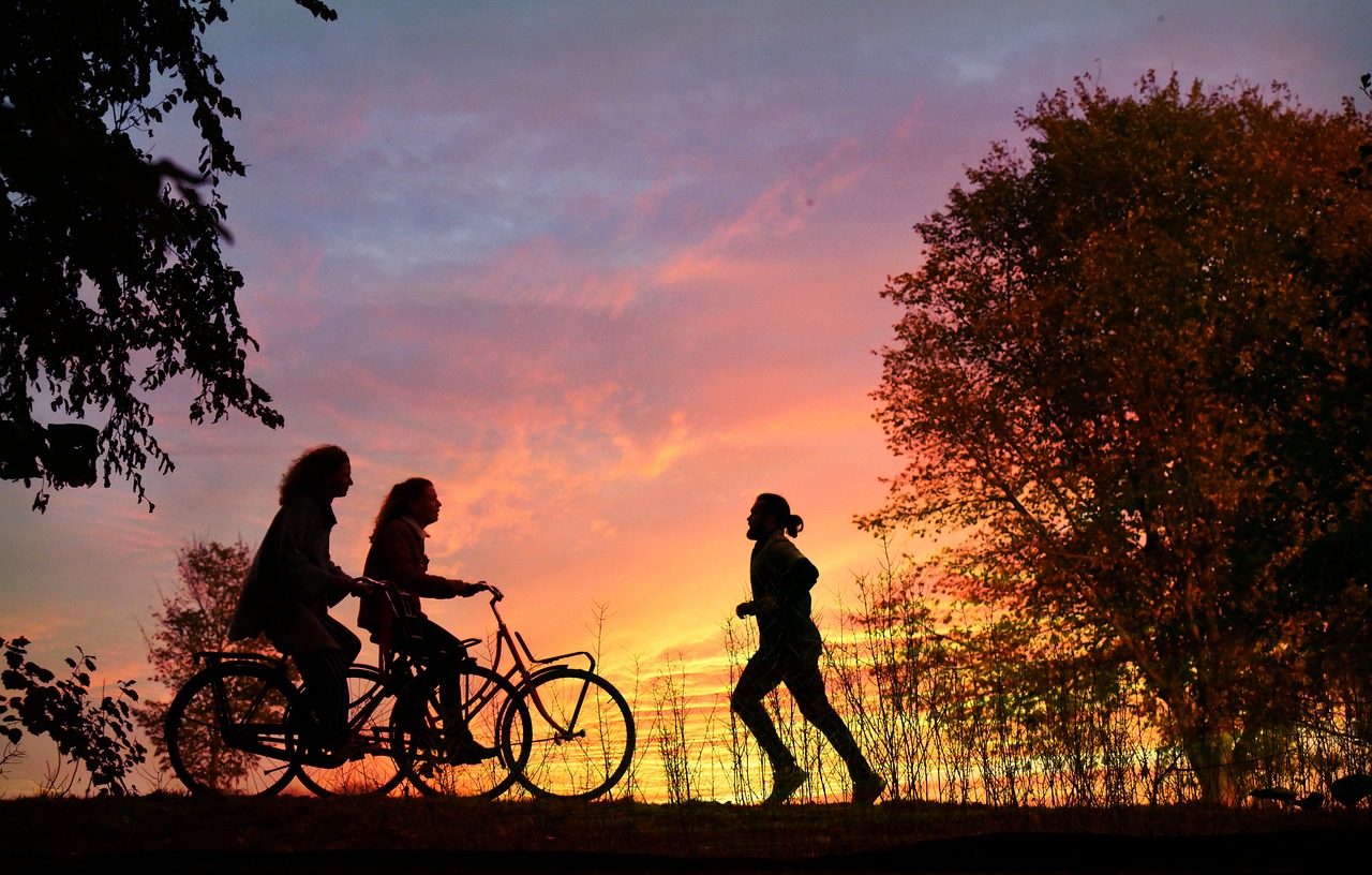 cyclist  runner  people free photo