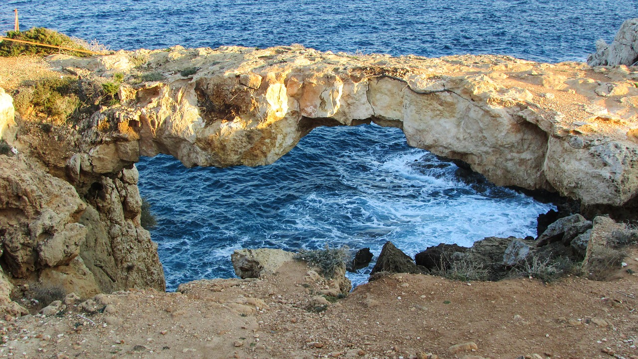cyprus cavo greko natural bridge free photo