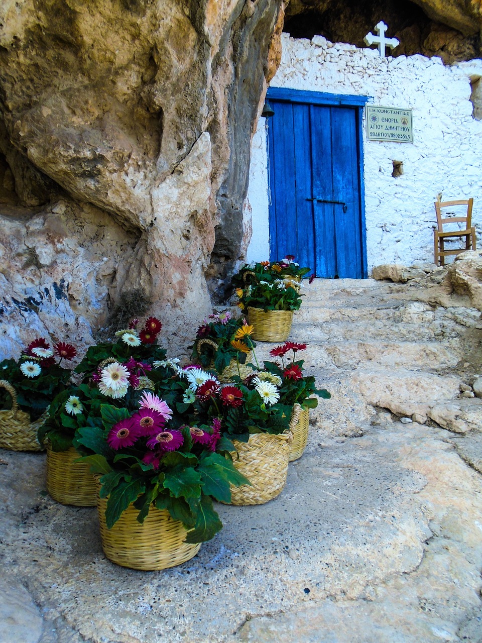 cyprus church inside a cave free photo