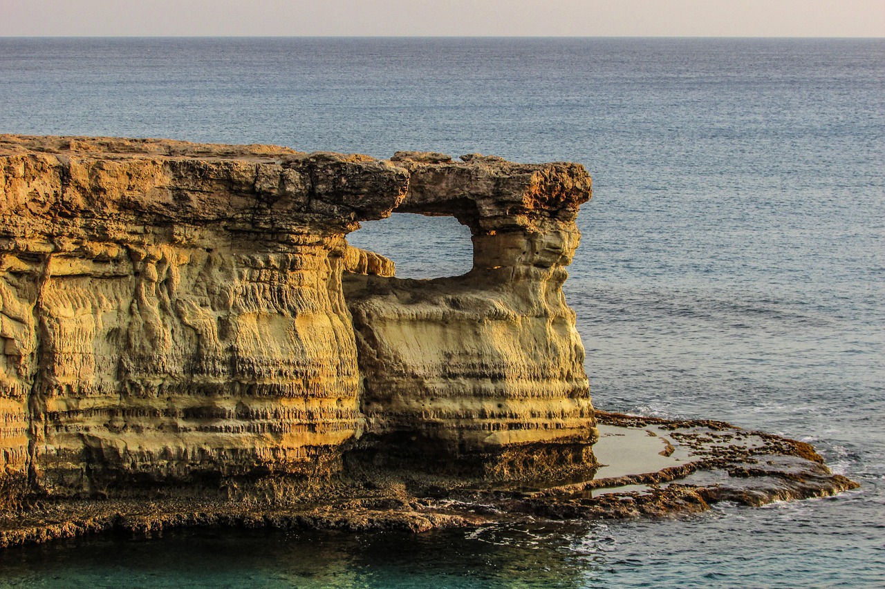 cyprus cavo greko sea caves free photo