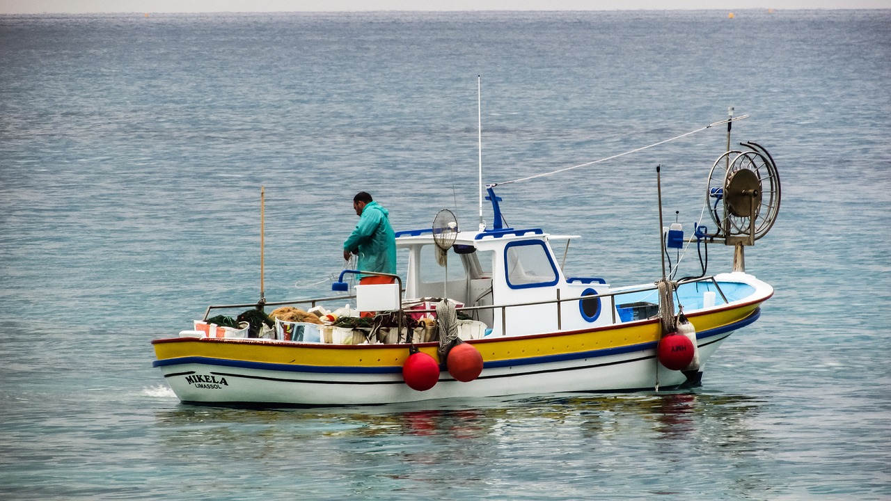 cyprus boat fishing free photo