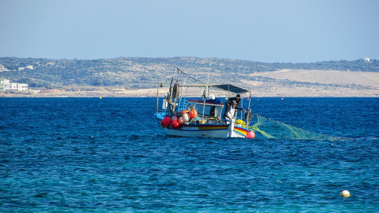 cyprus fishing boat mediterranean free photo