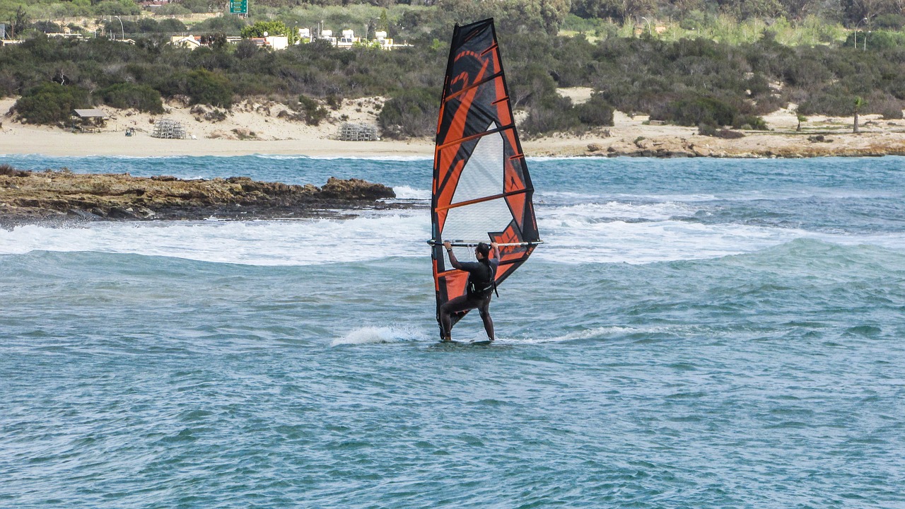 cyprus ayia napa windsurfing free photo