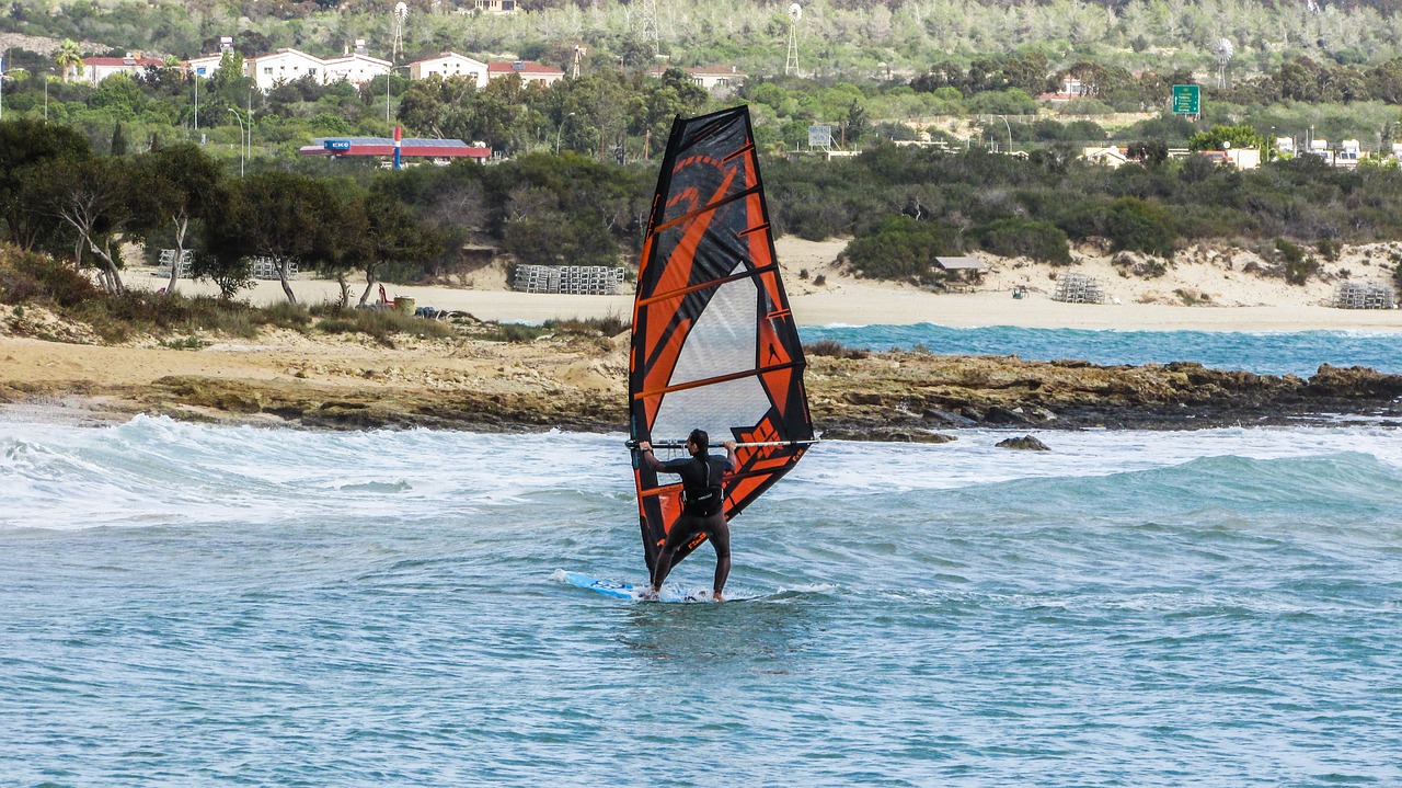 cyprus ayia napa windsurf free photo