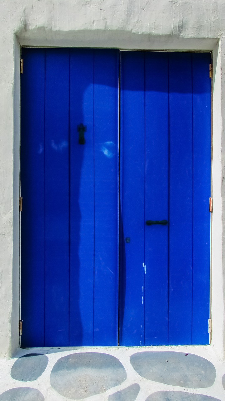 cyprus door blue free photo