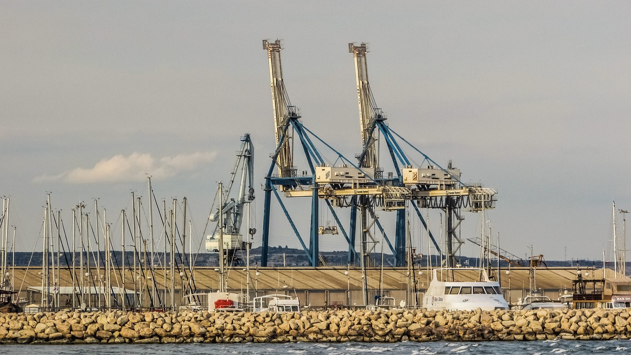 cyprus larnaca harbour free photo