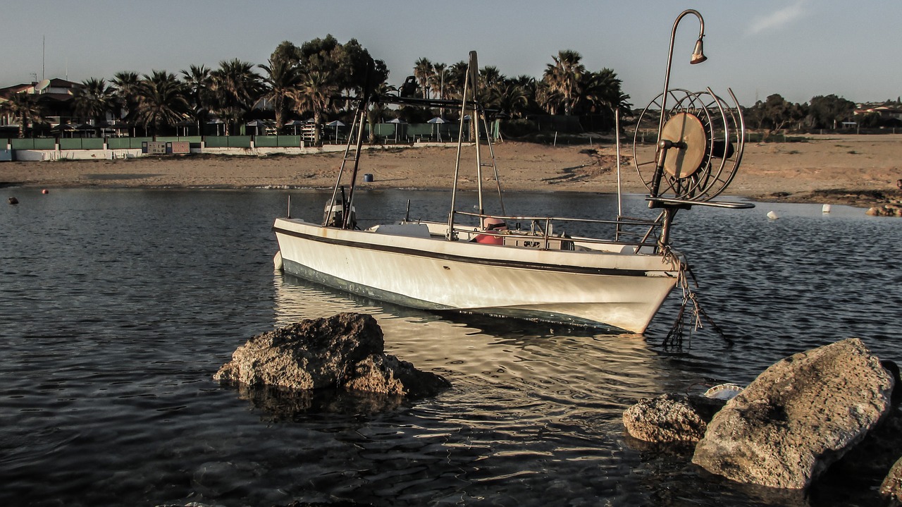 cyprus kermia fishing boat free photo