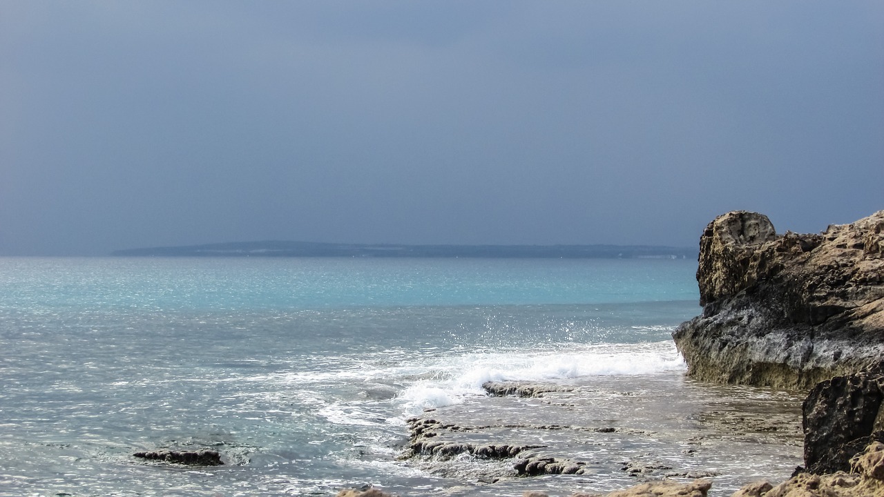 cyprus ayia napa rocky coast free photo